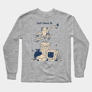 Get Over It. 1bit Pixel Art Long Sleeve T-Shirt